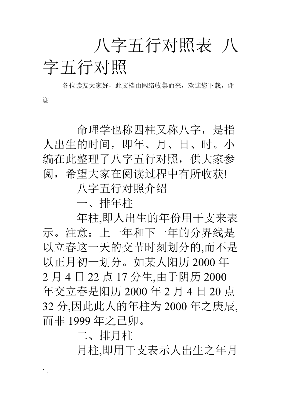 出生年份五行表婚配_免费出生八字五行查询表_出生时辰八字五行查询