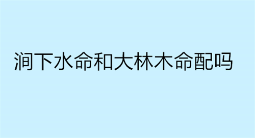 金箔金命和涧下水图片