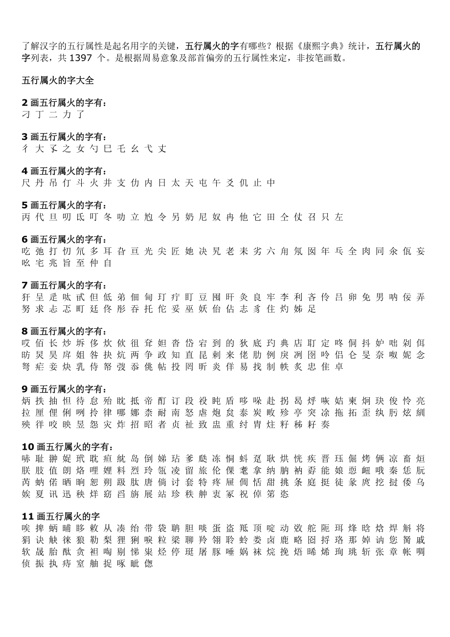 五行火字有哪些名字_五行火的字有什么_五行火字有哪些女孩