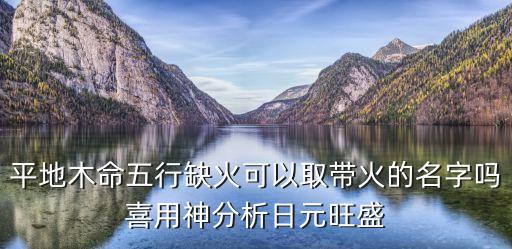 平地木命五行缺火可以取带火的名字吗喜用神分析日元旺盛