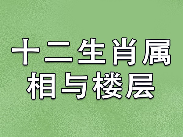 风水学楼层和属相的关系_12楼层风水和属相_楼层属相